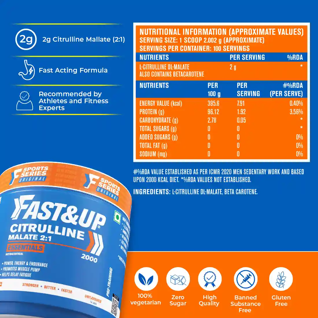 Fast&Up Citrulline Malate - Image 4