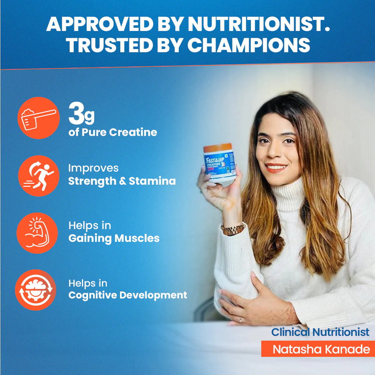 Creatine Monohydrate Essentials - Orange Flavour - Image 5