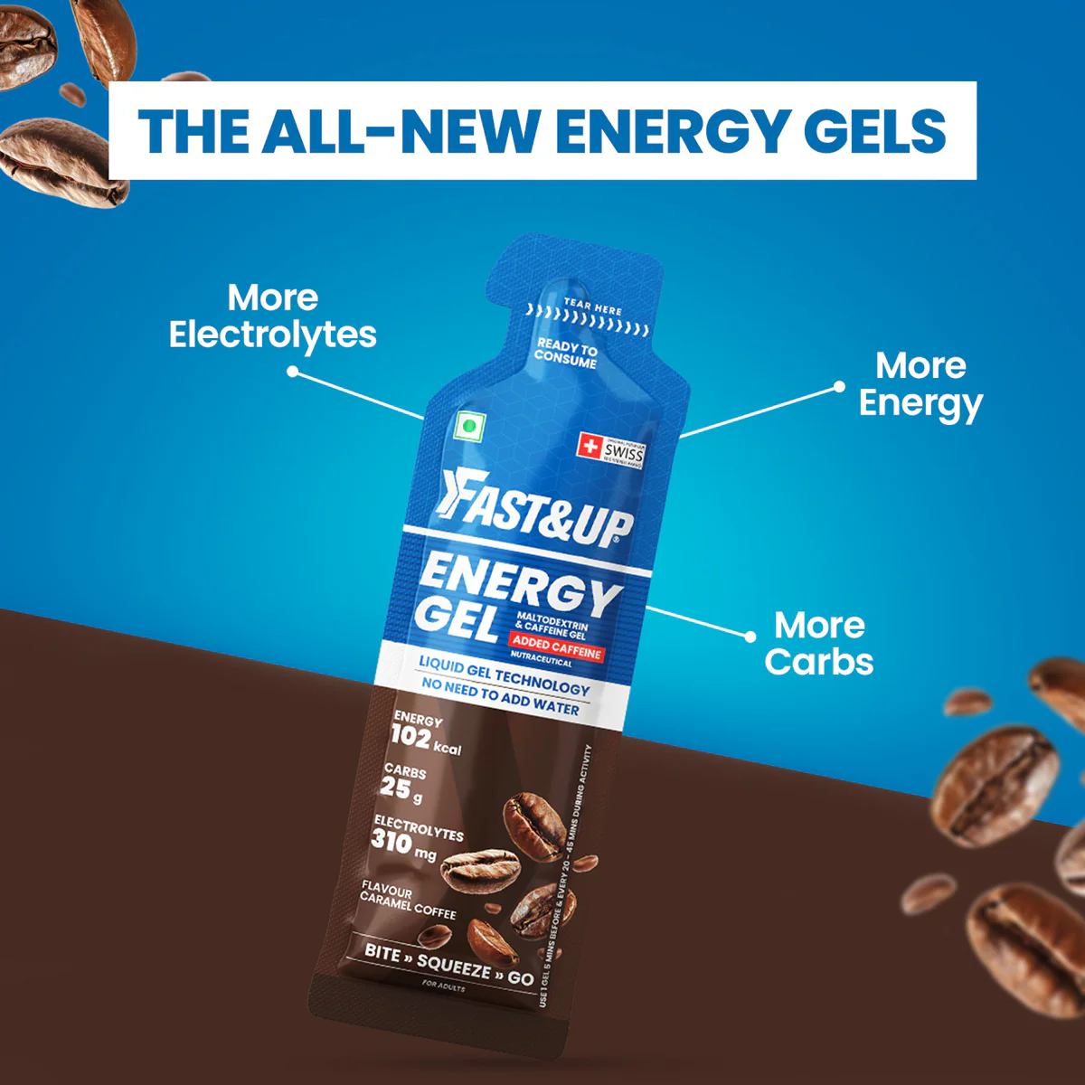 Energy Gel - Caffeinated - Caramel Coffee - Image 3