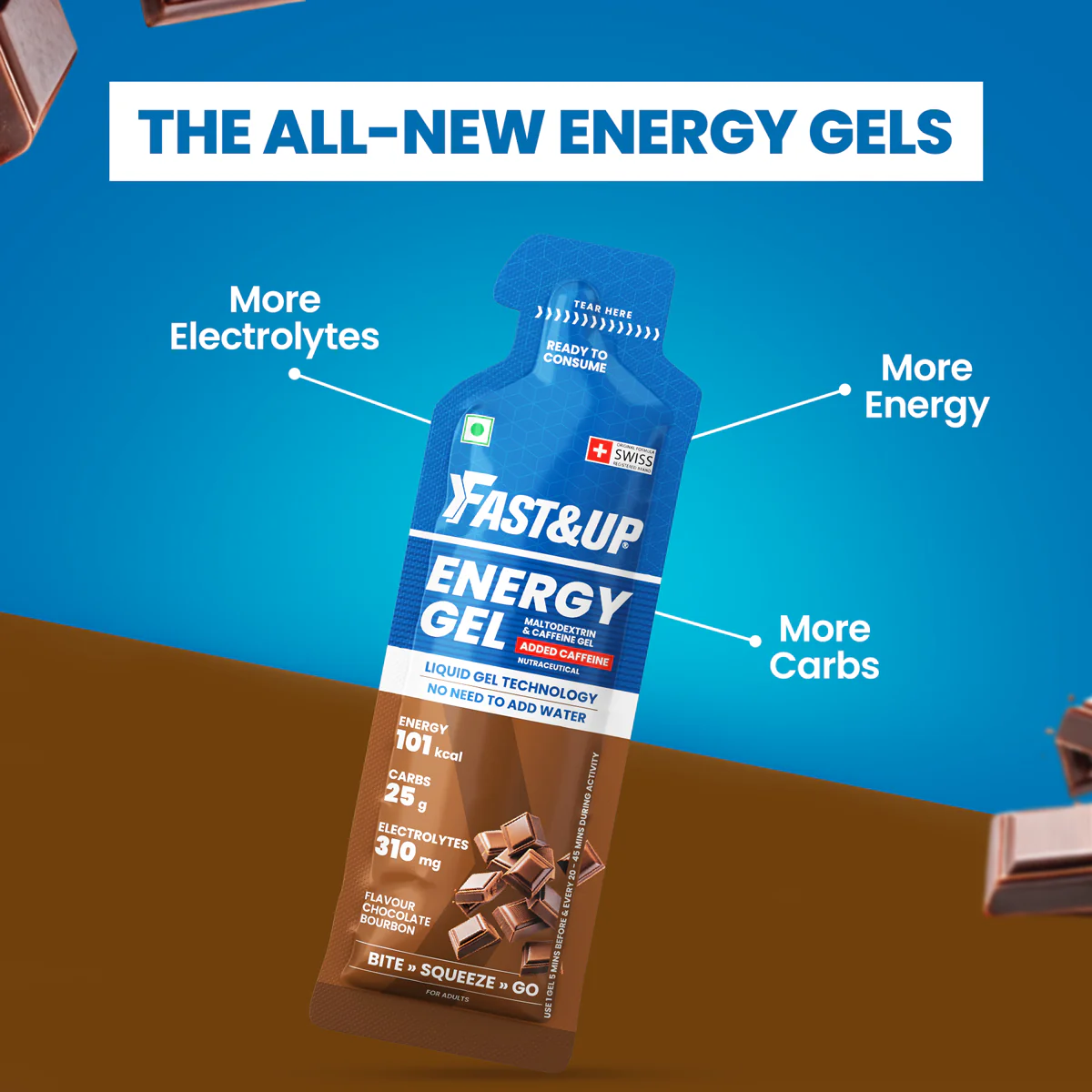 Energy Gel - Caffeinated - Chocolate Bourbon - Image 2