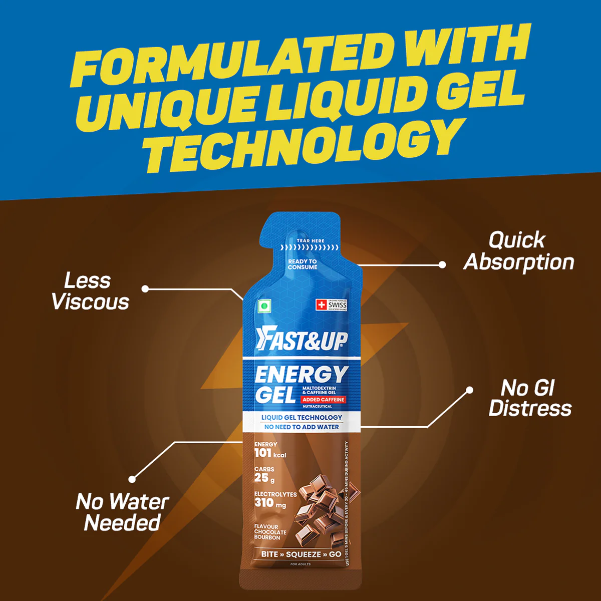 Energy Gel - Caffeinated - Chocolate Bourbon - Image 5