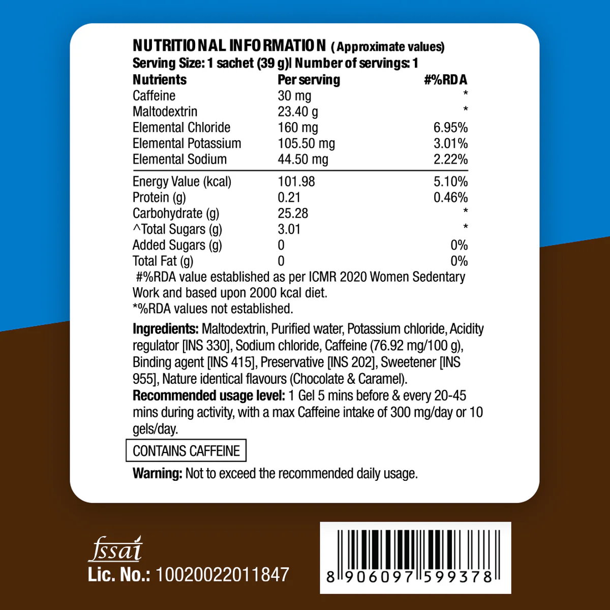 Energy Gel - Caffeinated - Chocolate Bourbon - Image 8