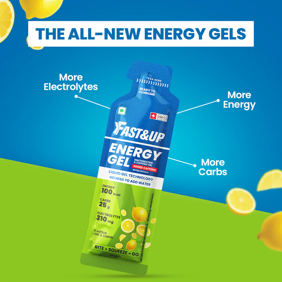 Energy Gel Caffeinated - Lime and Lemon - Image 2
