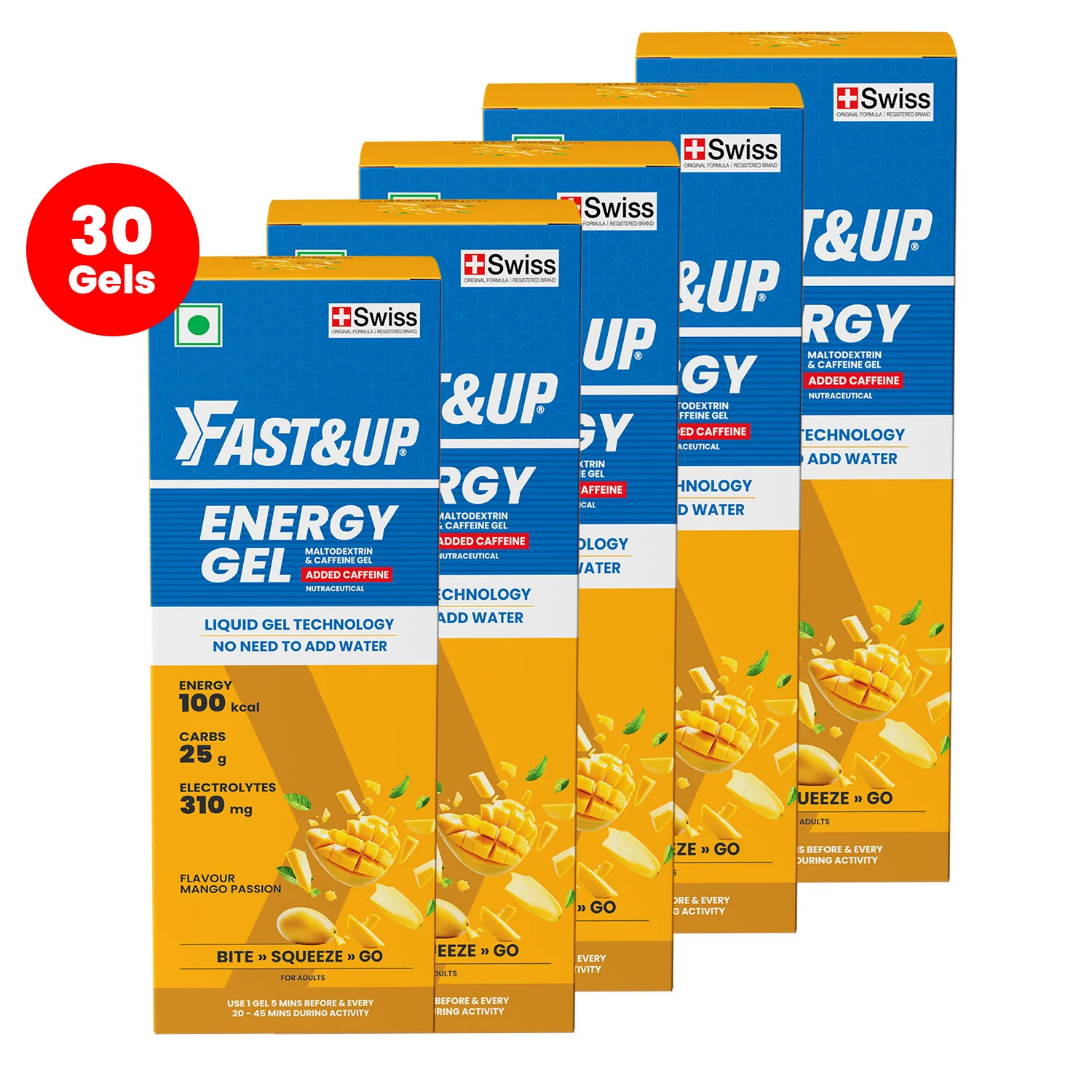 Energy Gel- Caffeinated- Mango Passion - Image 10