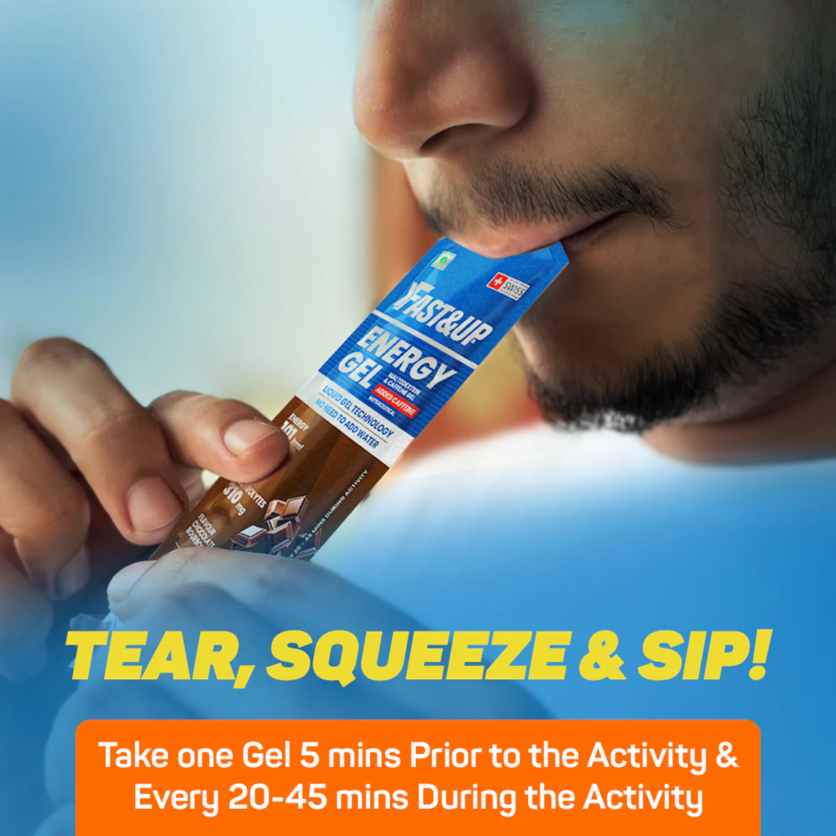 Energy Gel - Caffeinated - Orange Blast - Image 6