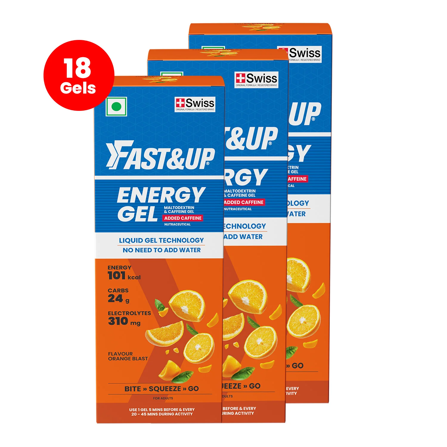 Energy Gel - Caffeinated - Orange Blast - Image 9