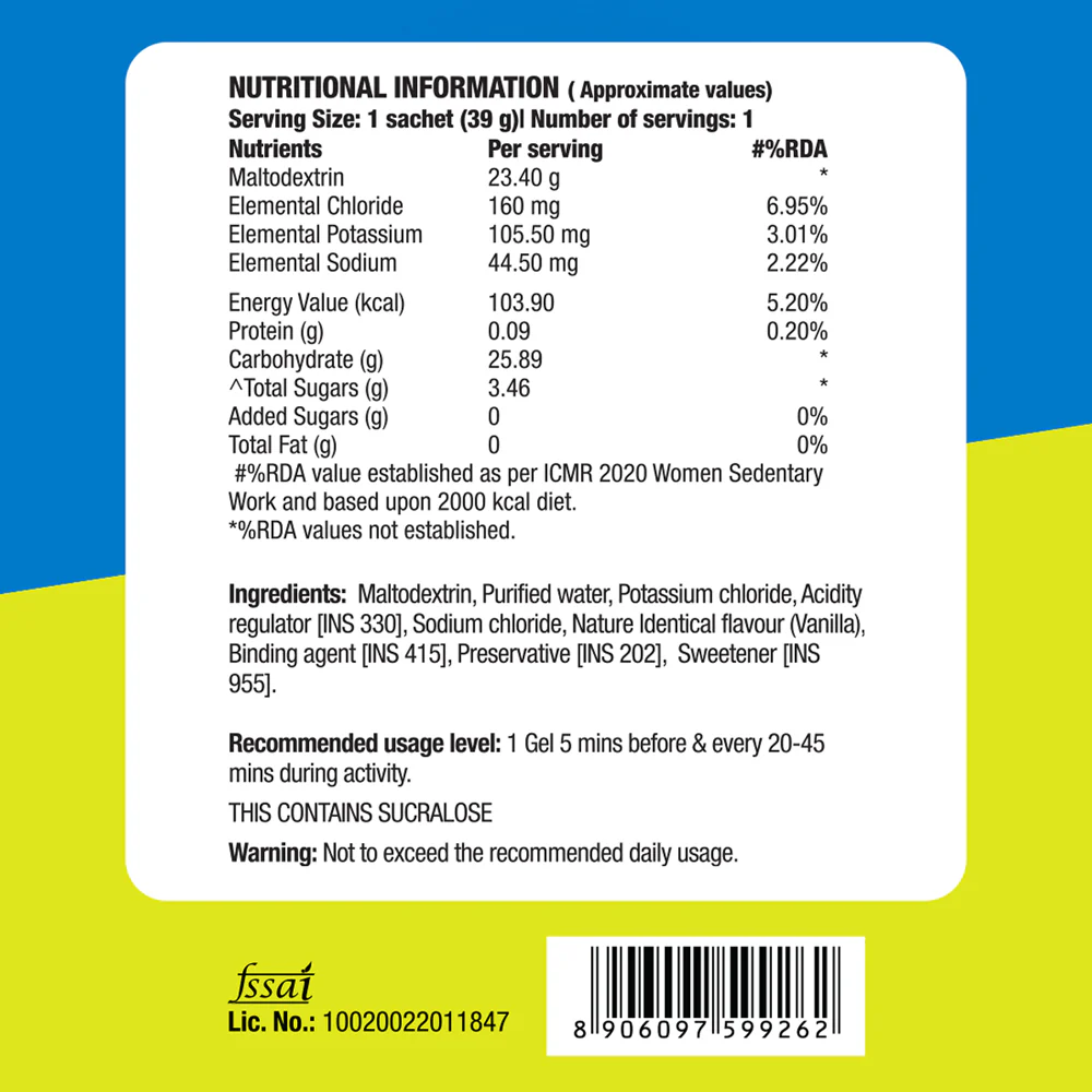 Energy Gel - Non-Caffeinated – Creamy Vanilla - Image 8