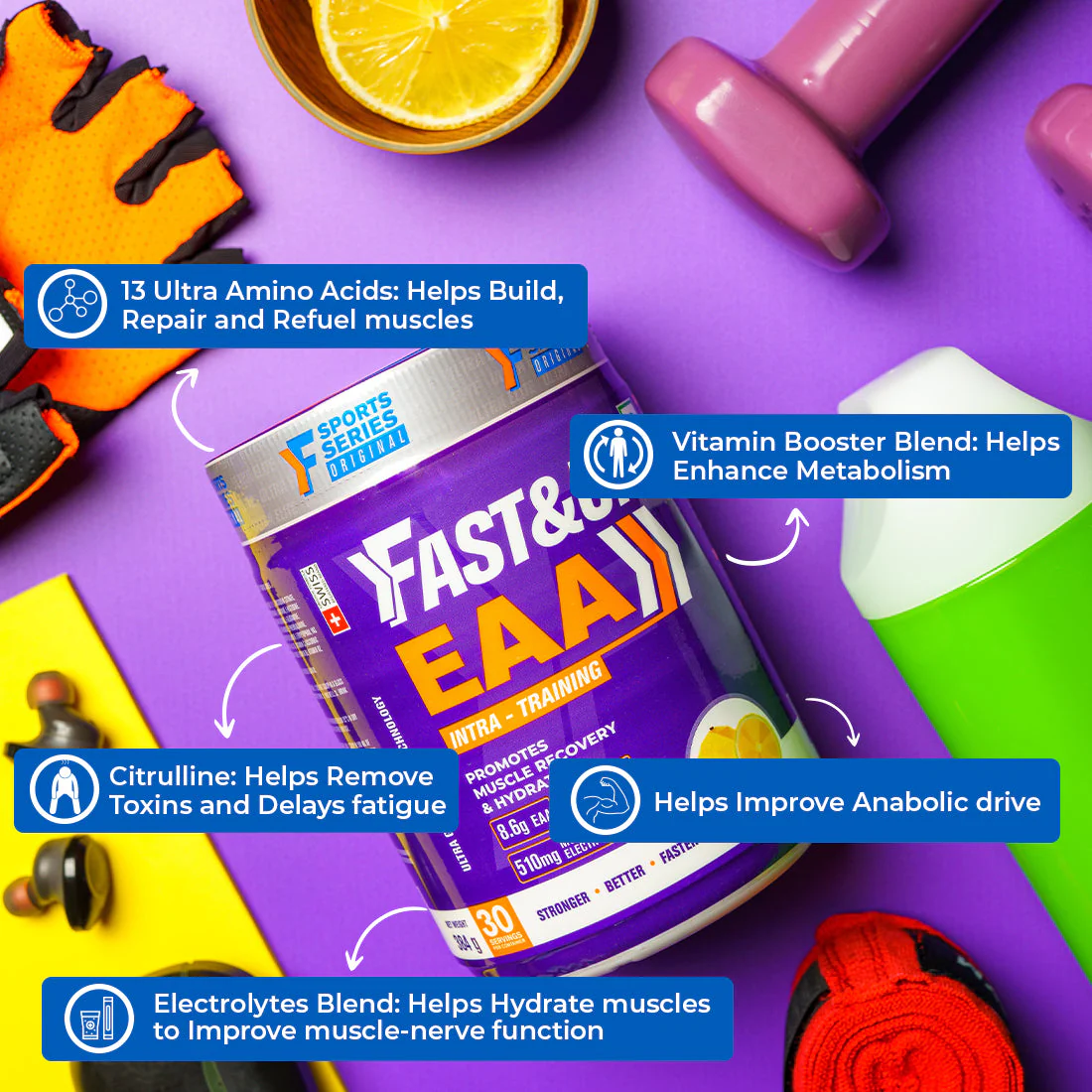 Fast&Up Essential Amino Acids - Watermelon Splash - Image 3
