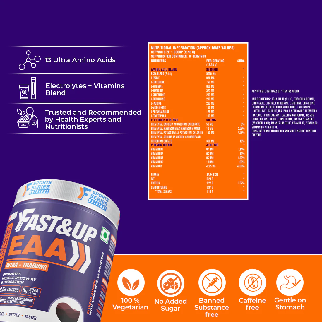 Fast&Up Essential Amino Acids - Fizzy Cola - Image 7