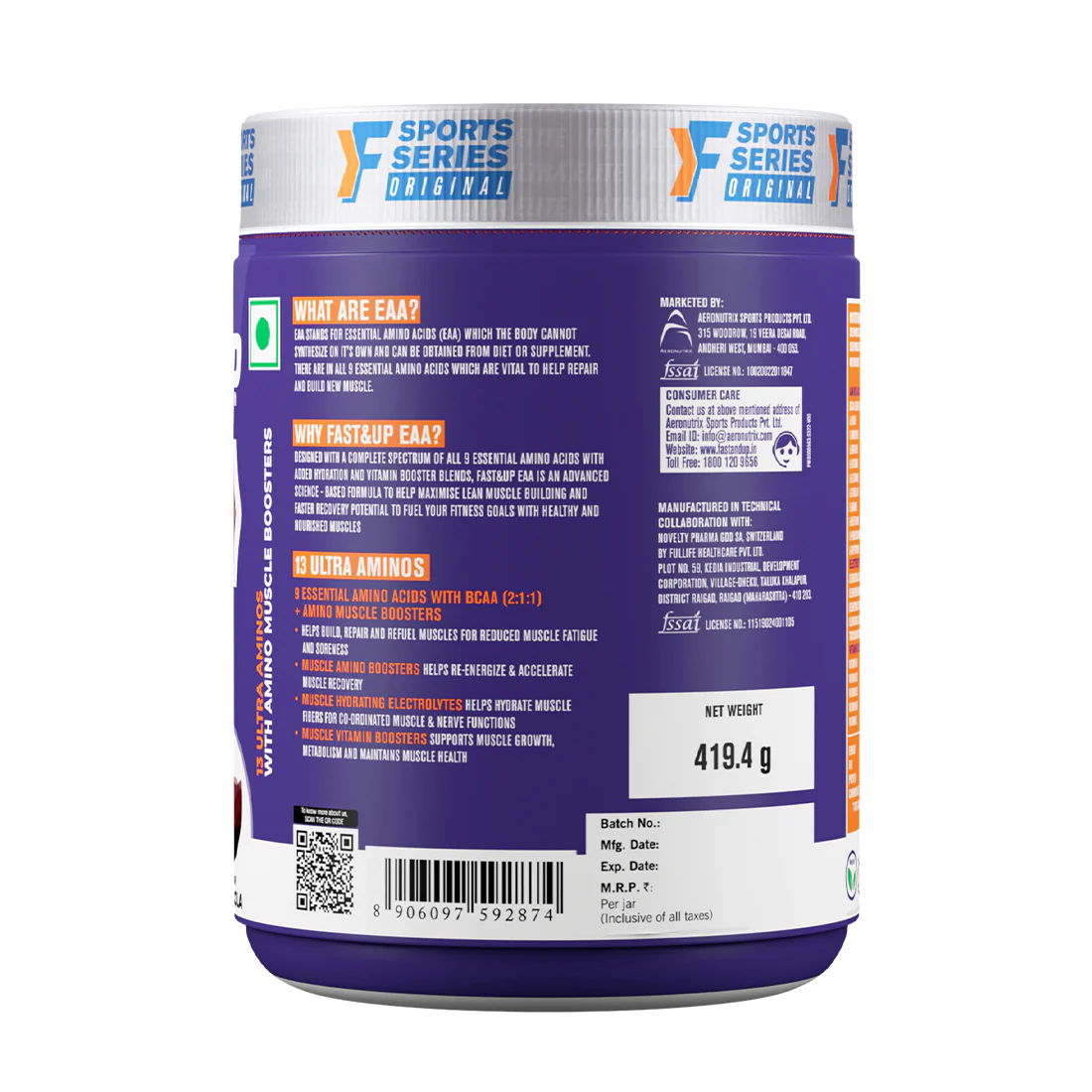 Fast&Up Essential Amino Acids - Fizzy Cola - Image 8