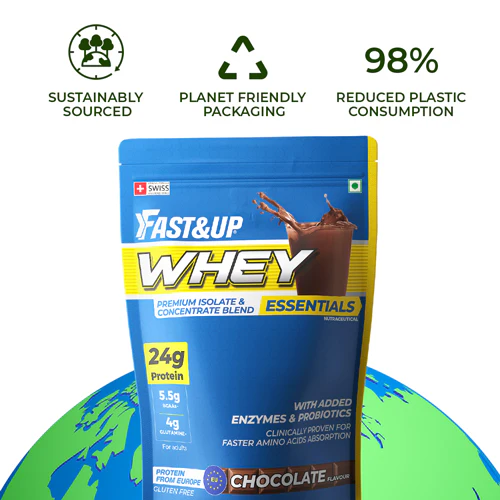 Fast&Up Whey Essentials - Premium Whey Isolate + Concentrate - Chocolate - Image 7