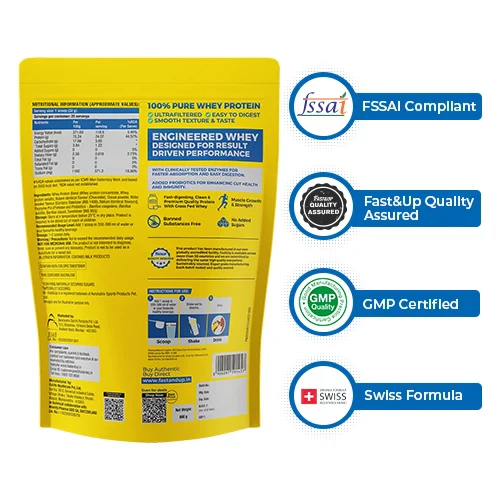 Fast&Up Whey Essentials - Premium Whey Isolate + Concentrate - Chocolate - Image 2