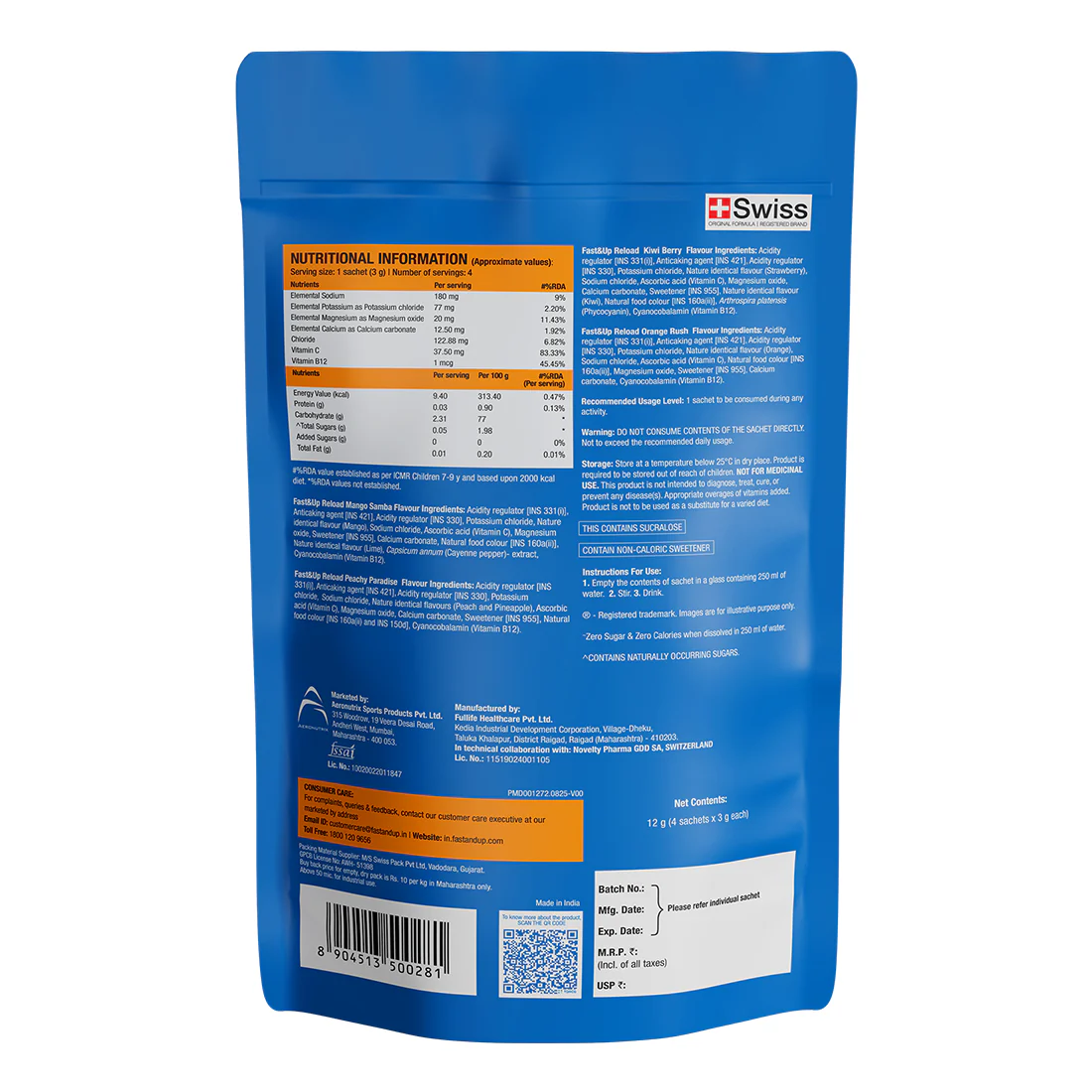 Reload - Zero Sugar Instant Hydration Sticks - Orange - Image 10