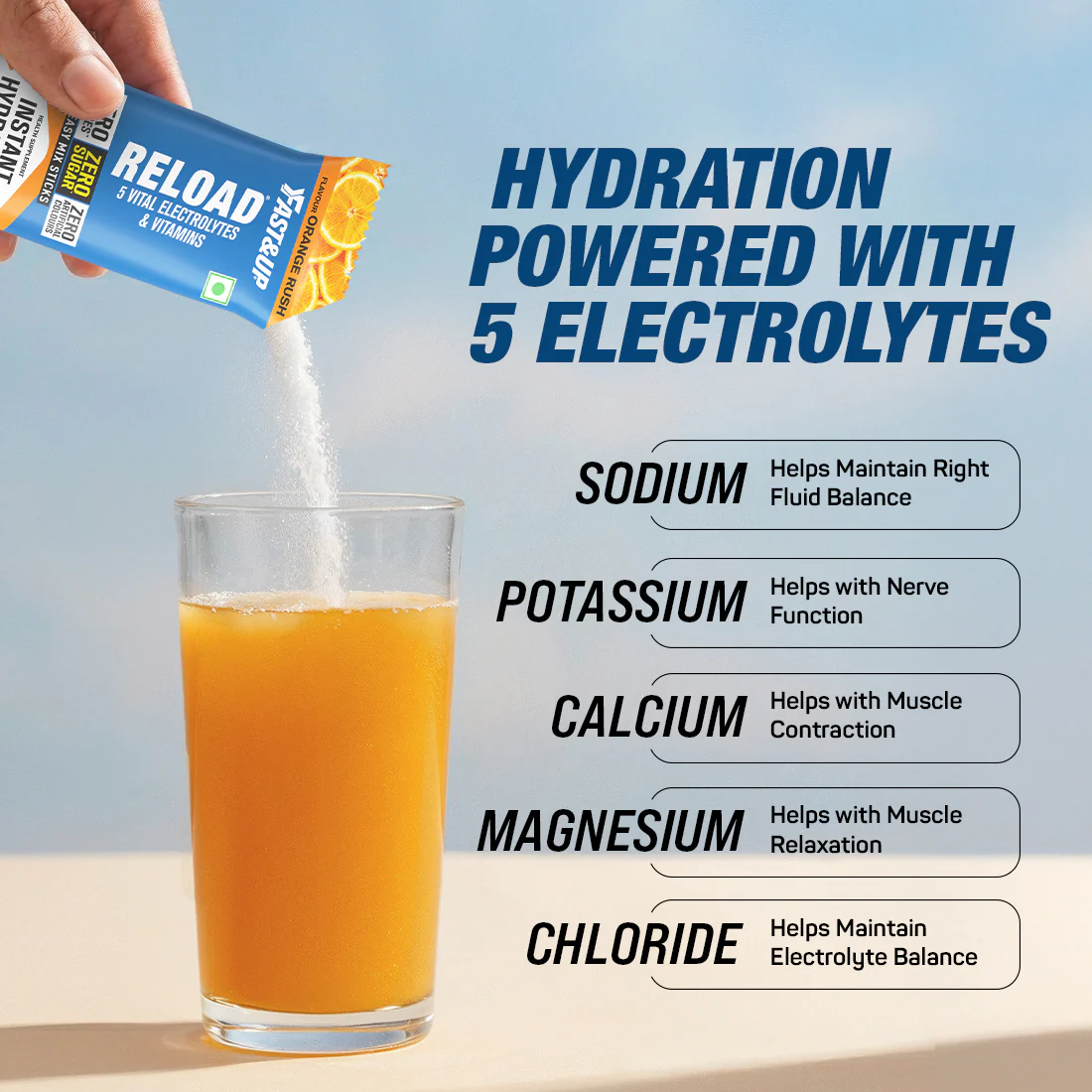 Reload - Zero Sugar Instant Hydration Sticks - Orange - Image 4