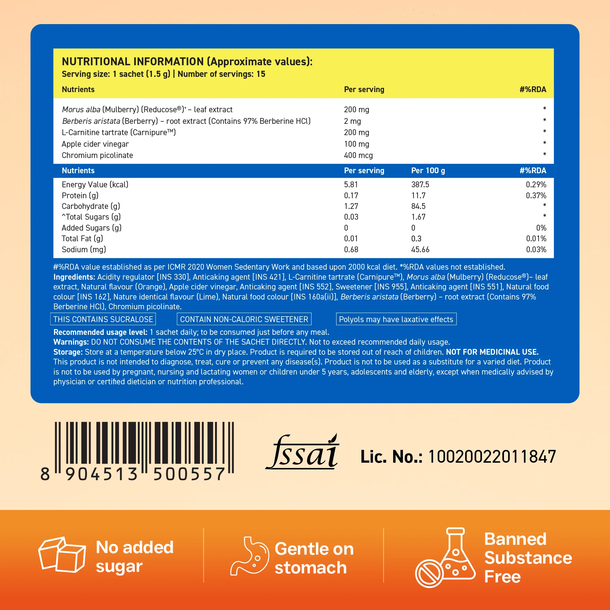Glucolean For Low Glycaemic Response – Nature's GLP-1 - Orange - Image 7