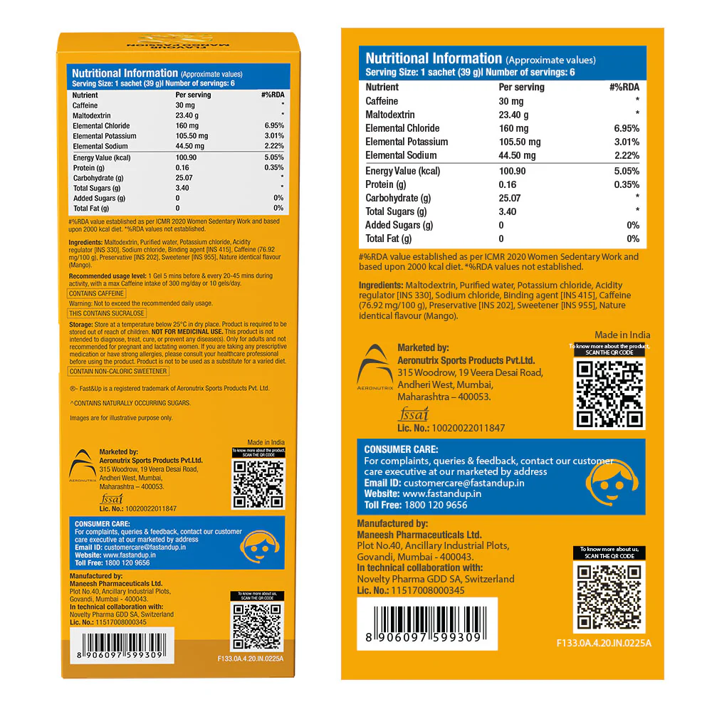 L-Carnitine 3000mg + Energy Gel | Mango - Image 8