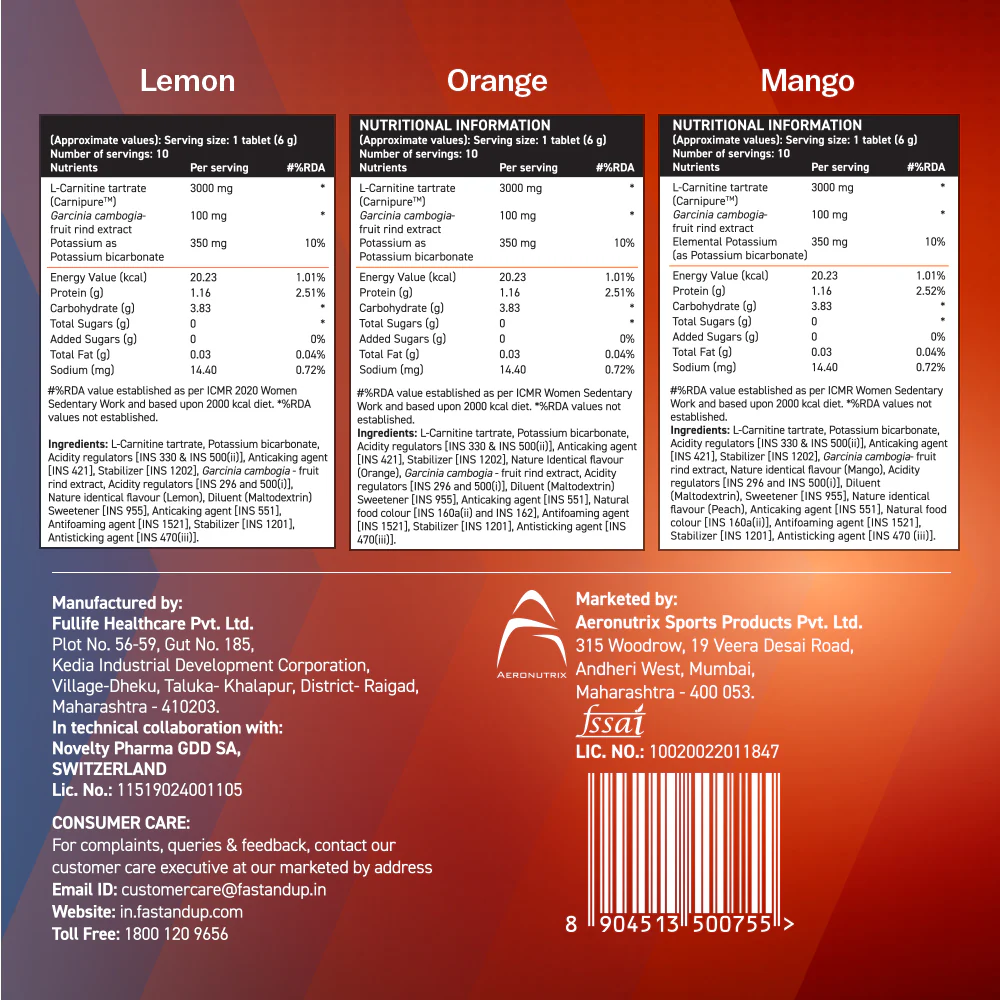 L-Carnitine 3000mg for Weight Loss- Assorted Flavors - Image 6