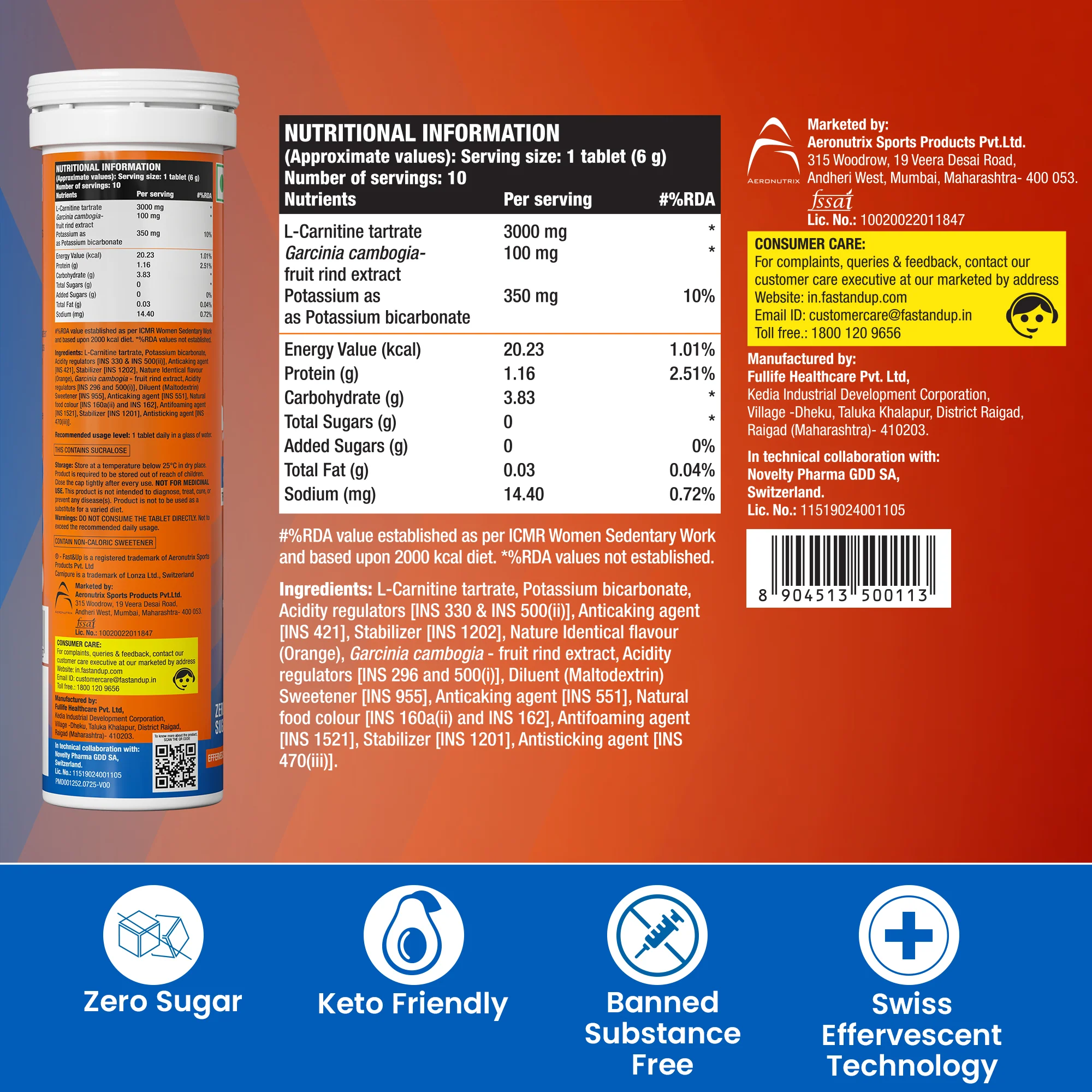 L-Carnitine 3000mg for Weight Loss - Orange - Image 6