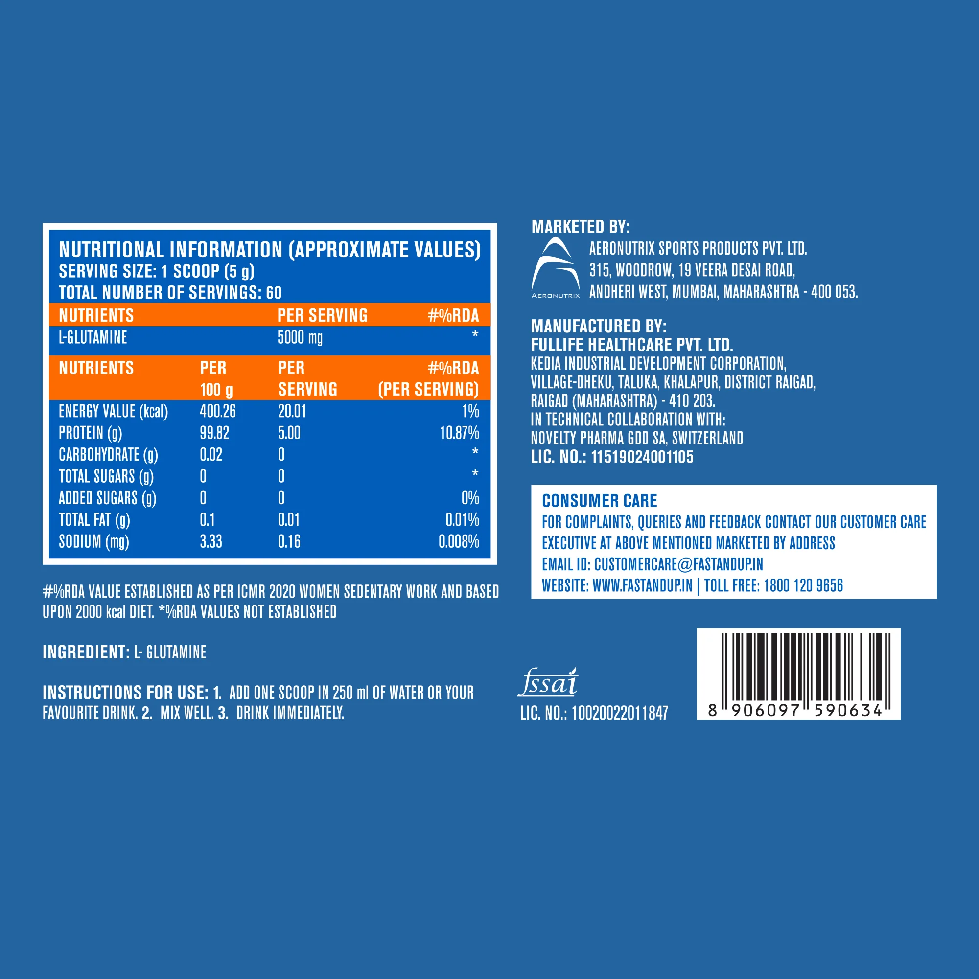 Fast&Up Glutamine - Image 4