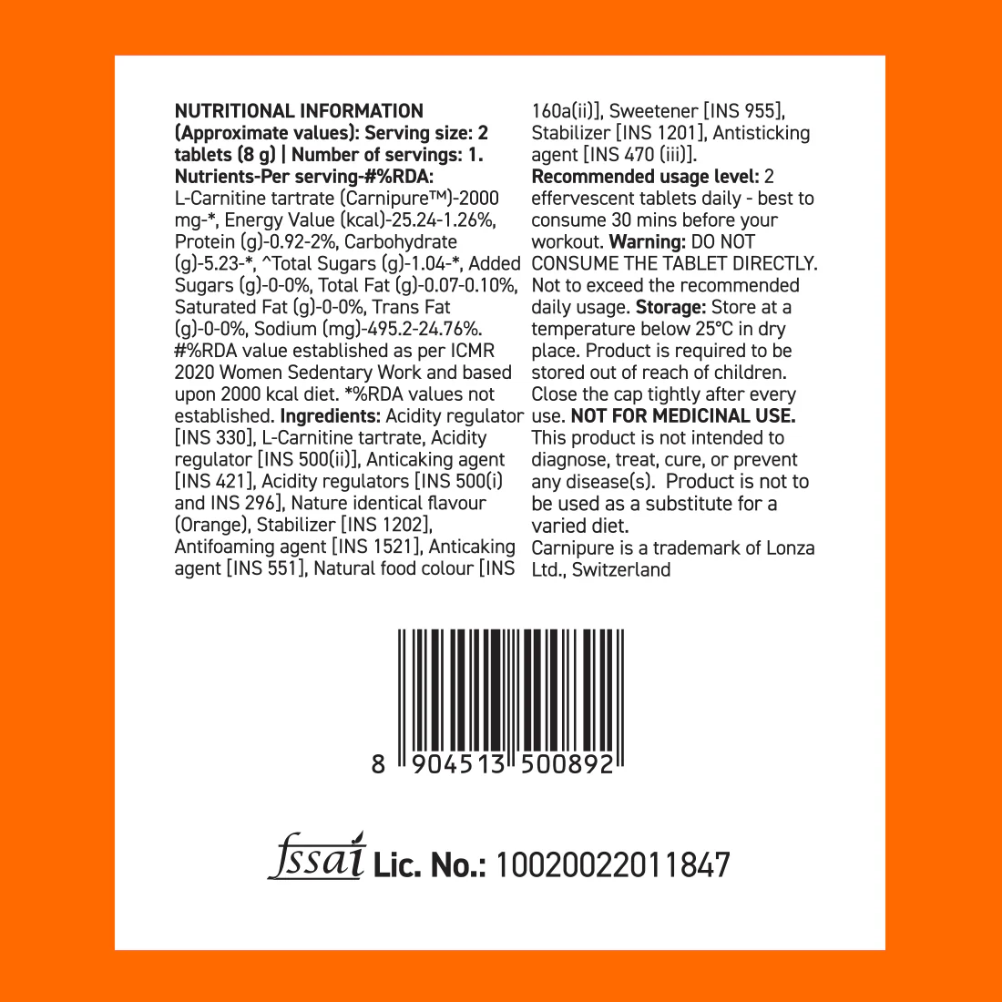 Lean Body for Weight Loss-  Orange | Mini Tube - Image 8
