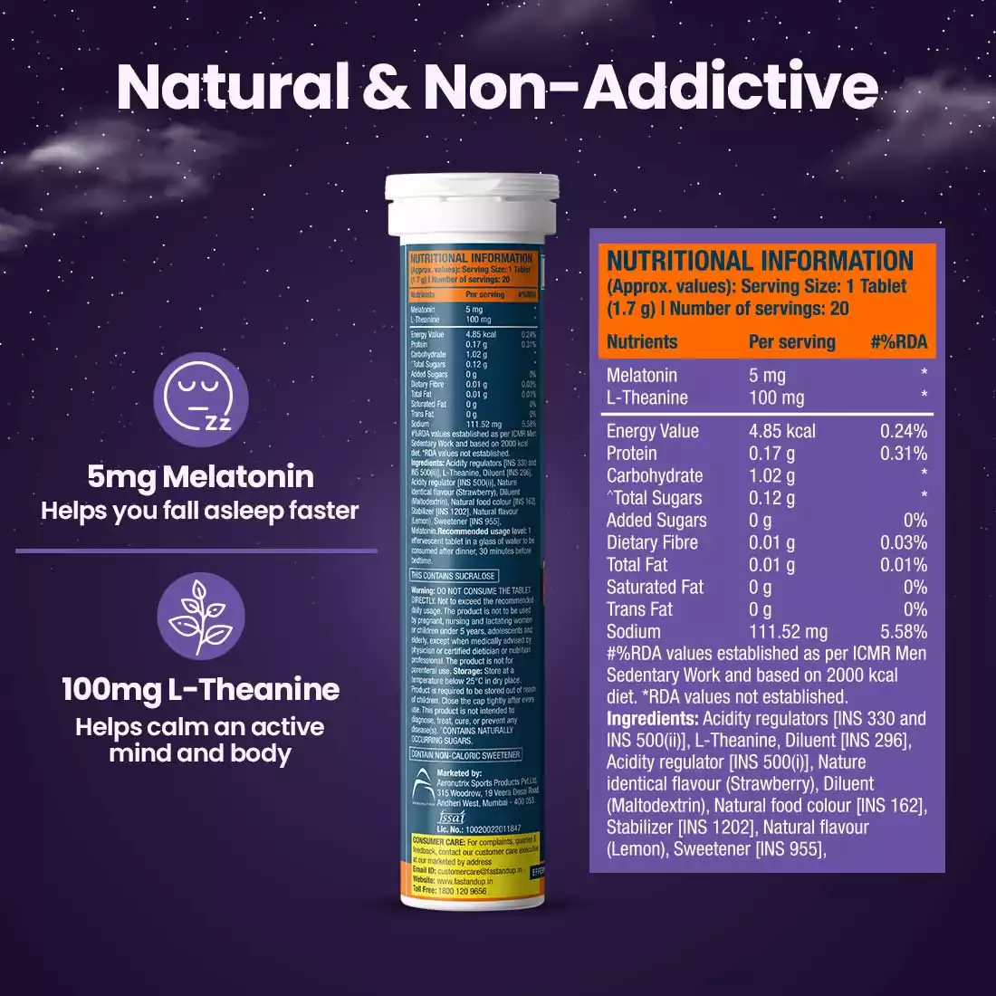 Fastest Acting 5 mg Melatonin with No Added Sugar - Strawberry - Image 6
