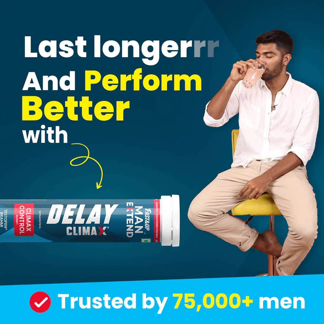Man Extend Delay Climax- India's First Supplement for Better S*x - Fizzy Peach - Image 3