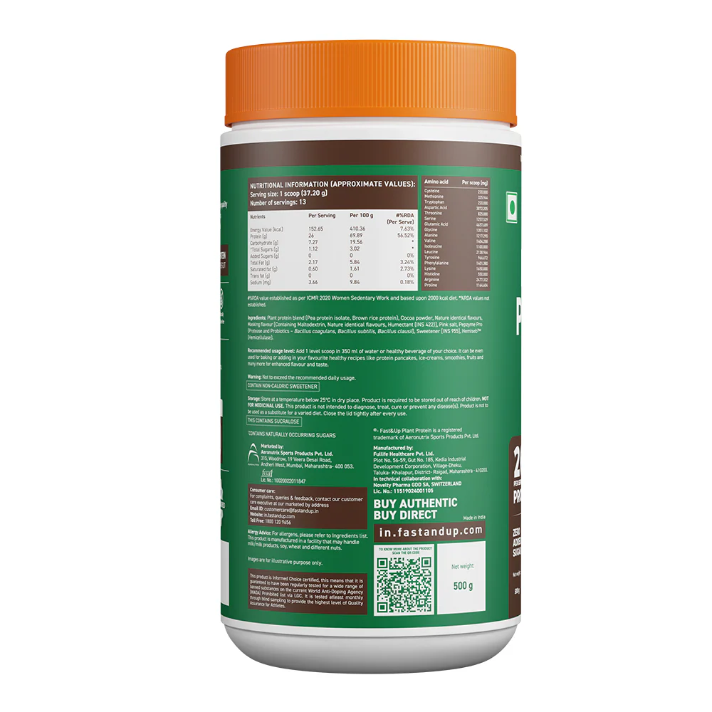 Plant Protein - Cappuccino - 1kg (Pack of 2) - Image 7