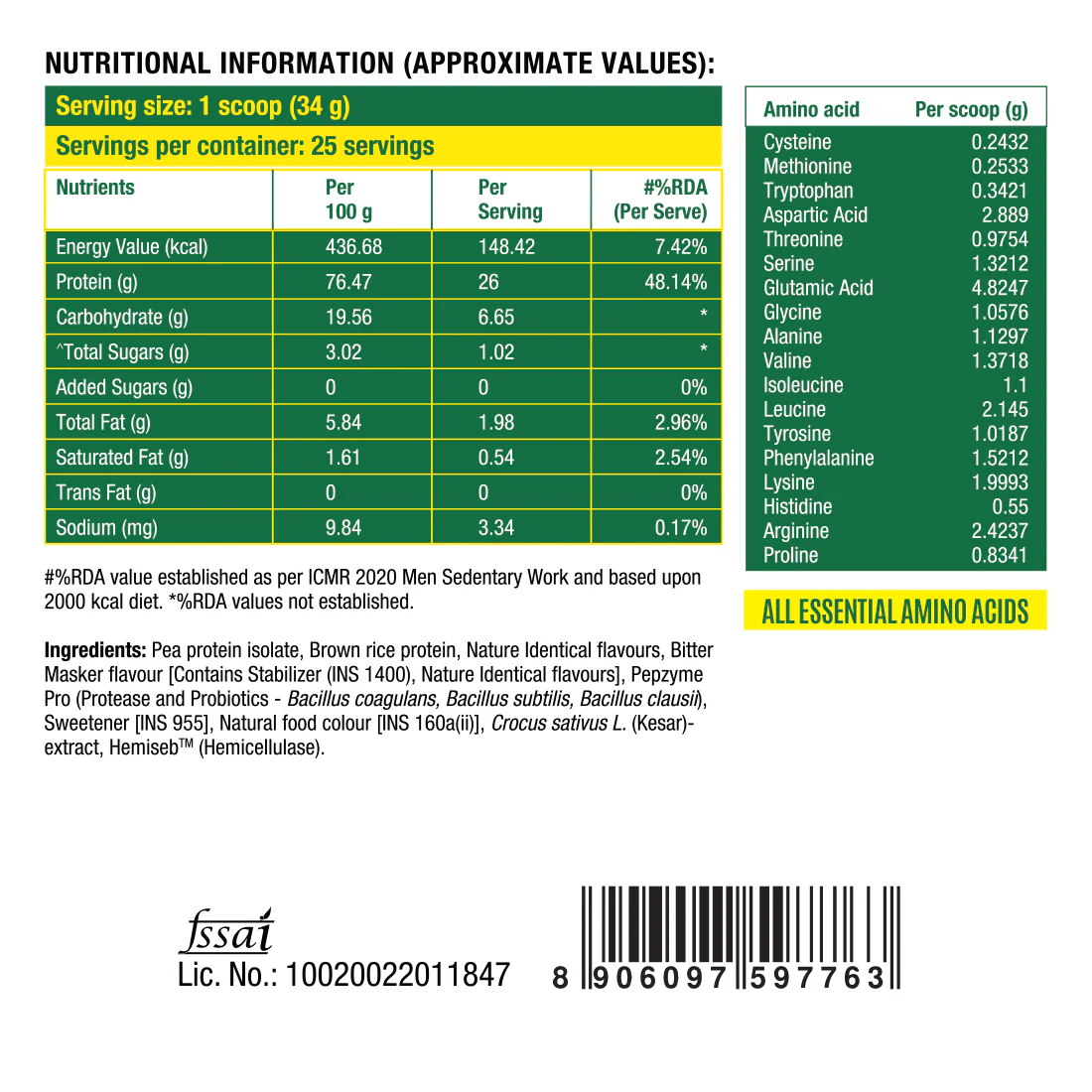 Plant Protein - Kesar Kulfi - 25 Servings - Image 8
