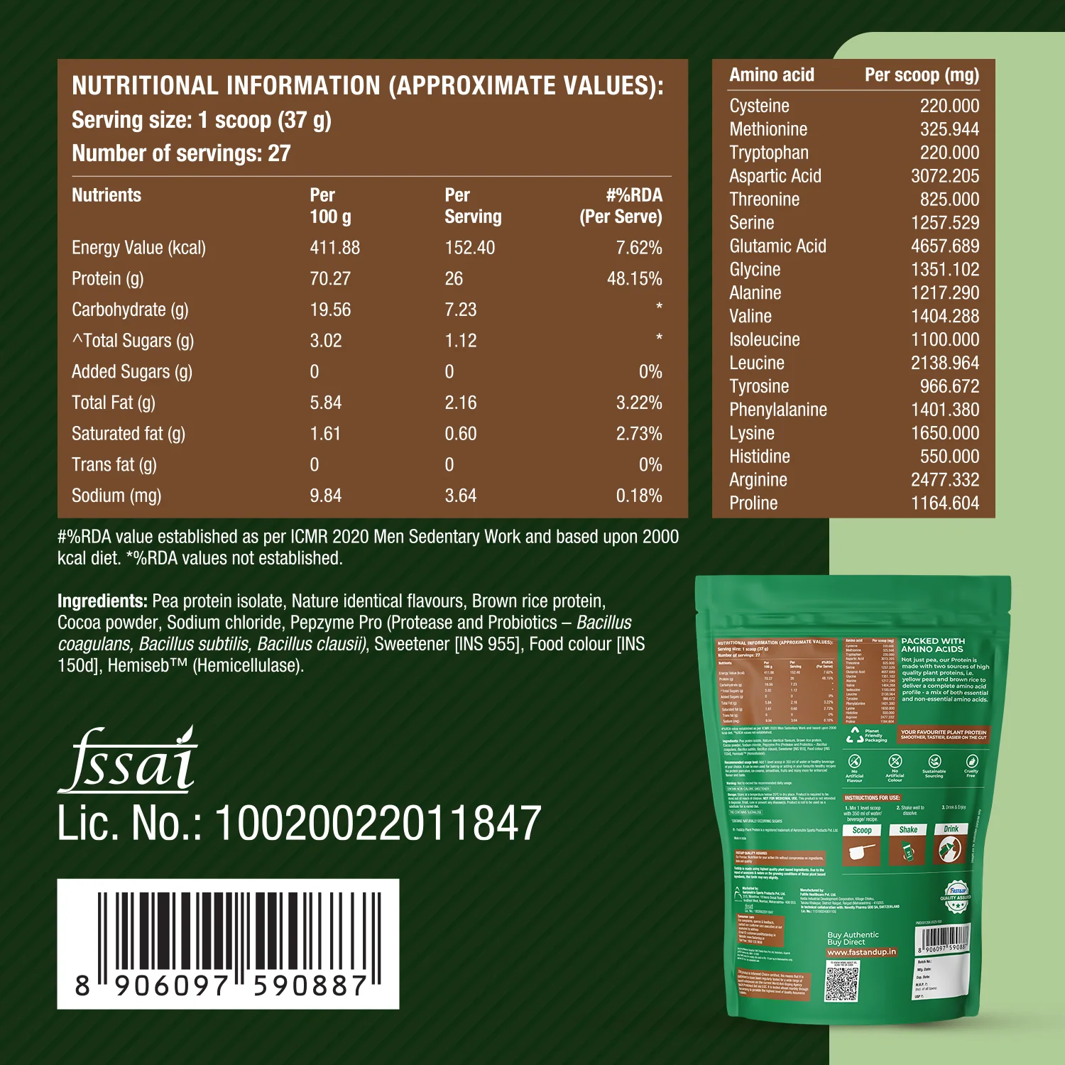 Plant Protein - Rich Chocolate - 1kg - Image 7