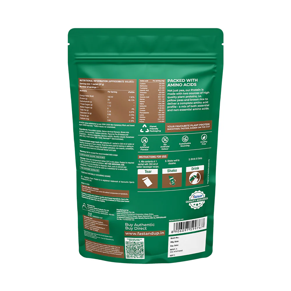 Plant Protein - Rich Chocolate - Single Serving Sachet - Image 7