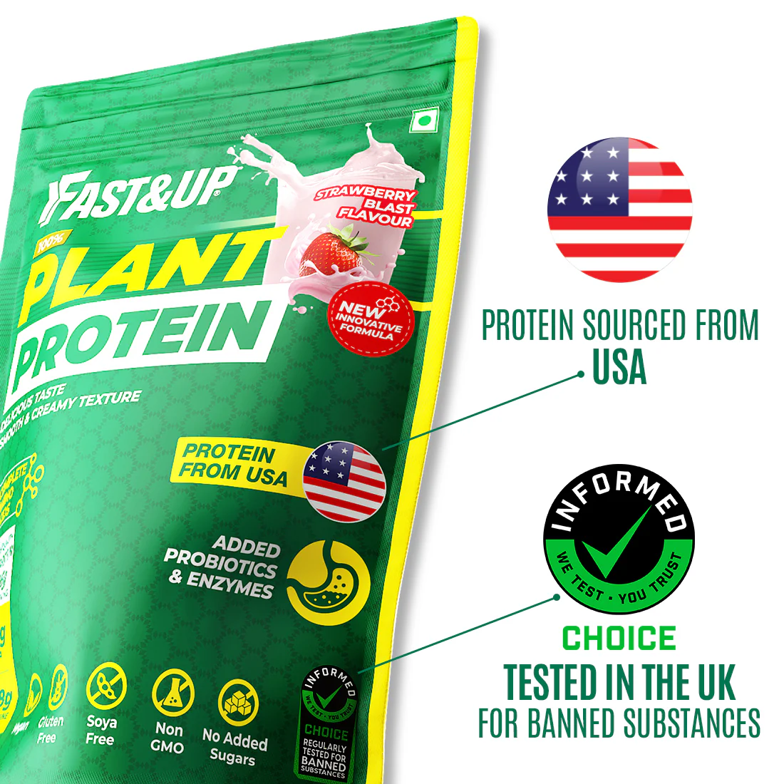Plant Protein - Strawberry Blast - 25 Servings - Image 3