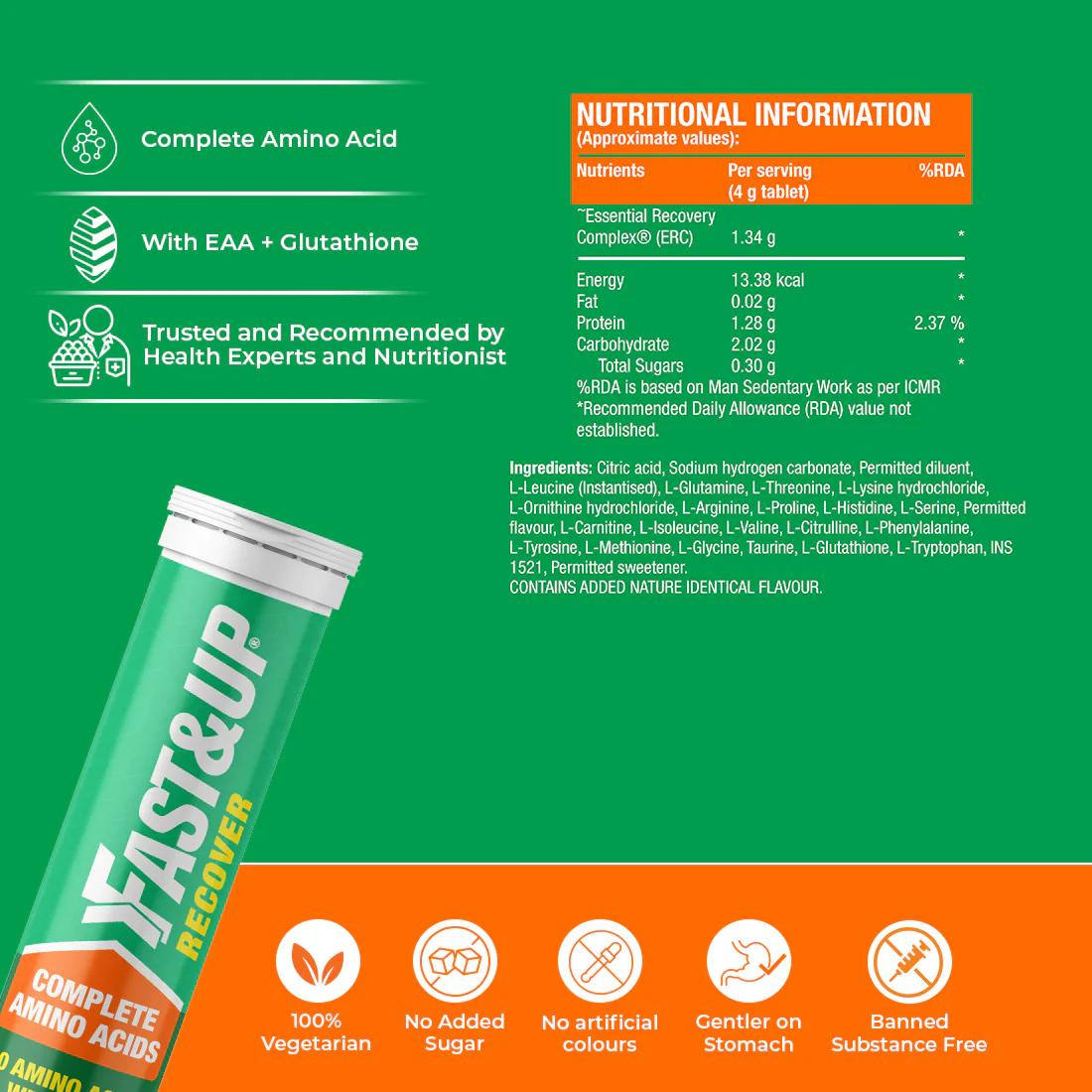 Fast&Up Recover with 20 Amino Acids - Raspberry - Image 6