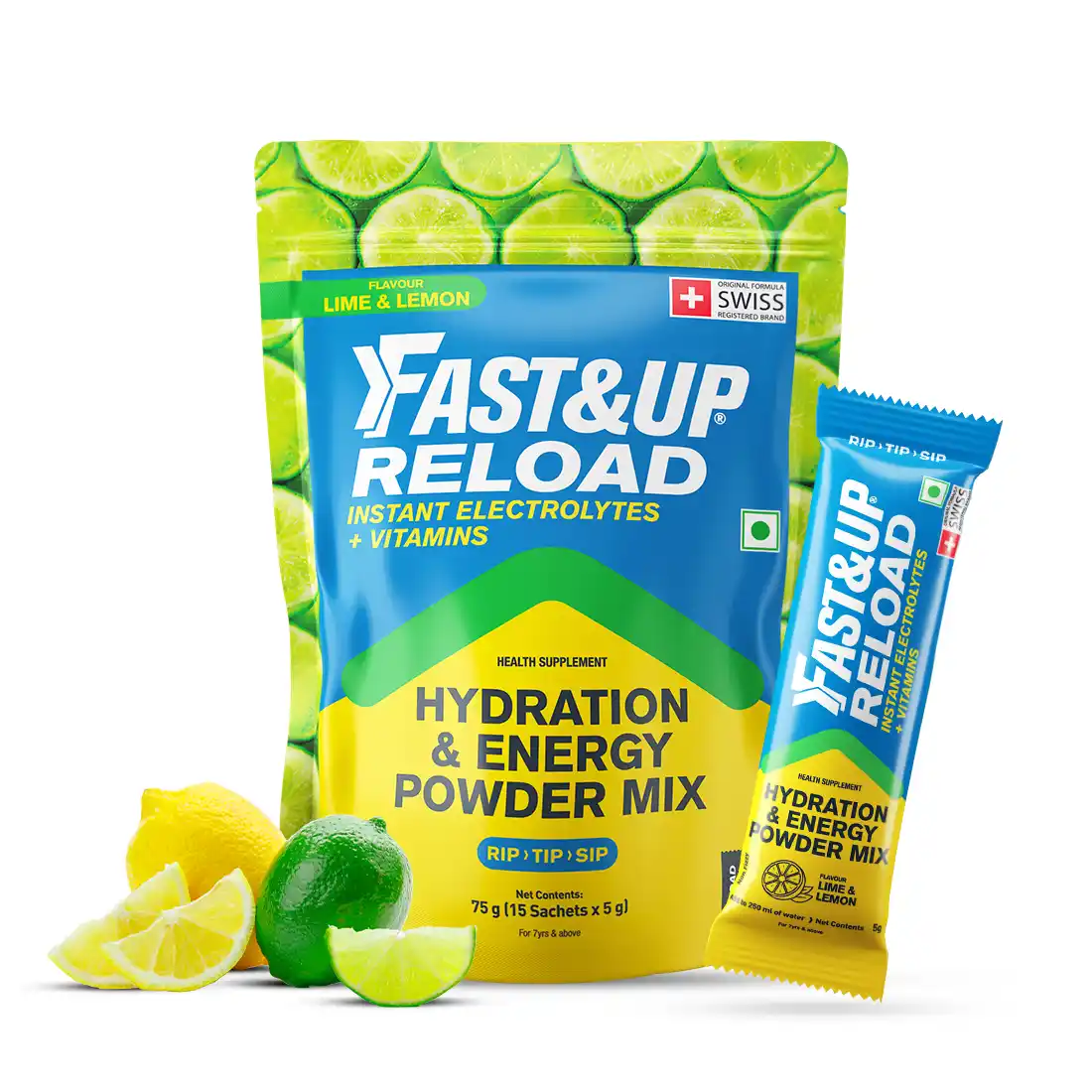 Reload - Low Sugar Instant Hydration Sticks - Lime & Lemon - Image 2