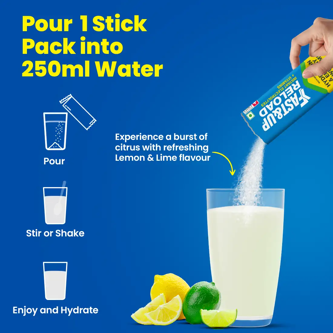 Reload - Low Sugar Instant Hydration Sticks - Lime & Lemon - Image 6