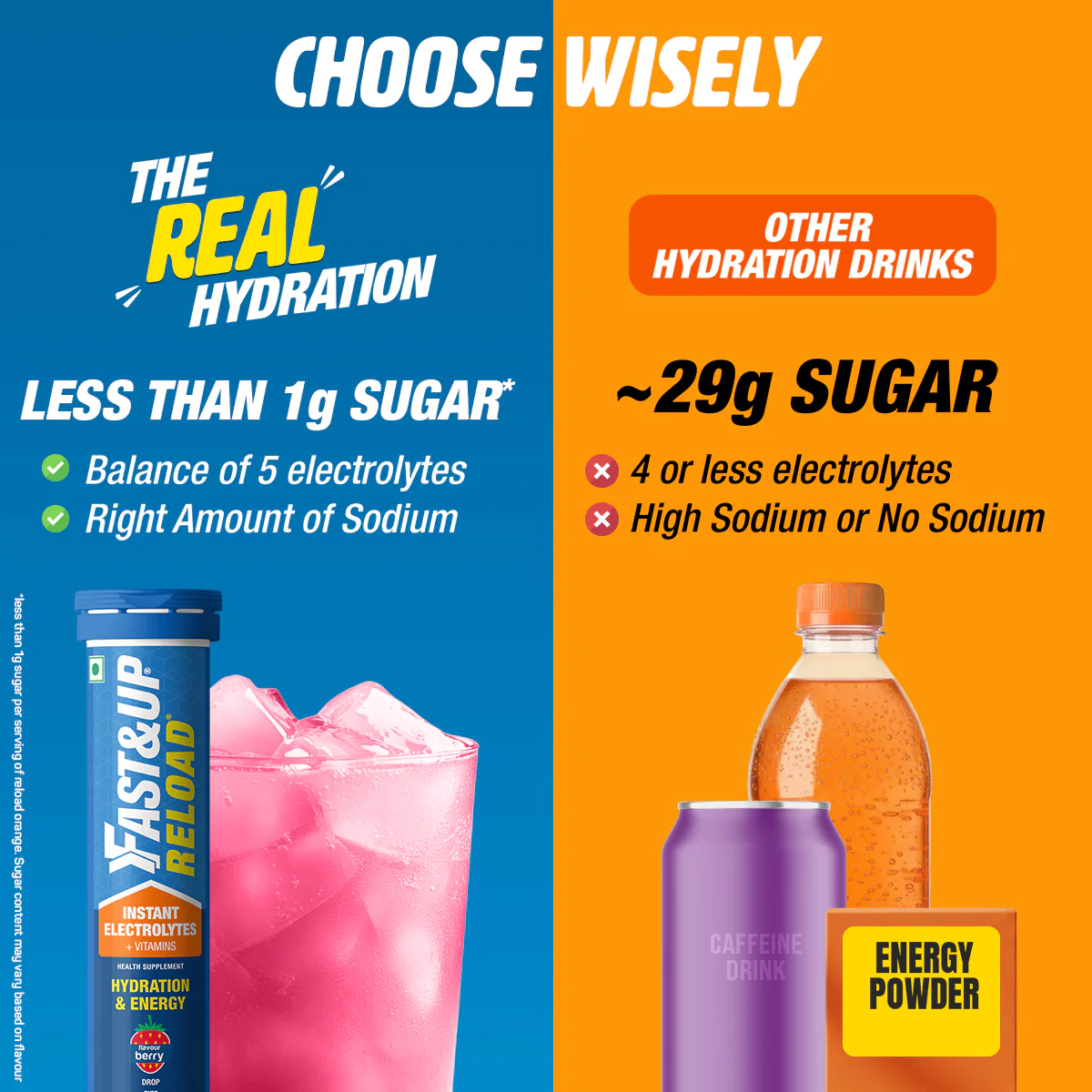 Reload Low Sugar Instant Hydration Drink - Berry - Image 3