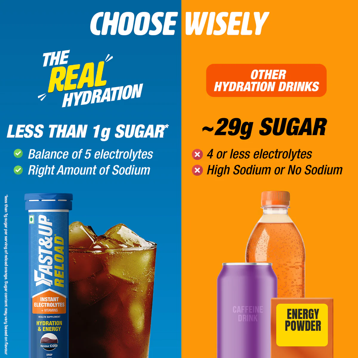 Reload - Low Sugar Instant Hydration Drink - Cola - Image 3