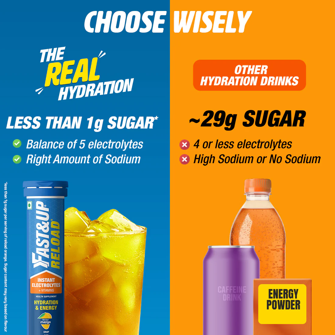 Reload - Low Sugar Instant Hydration Drink - Mango - Image 3