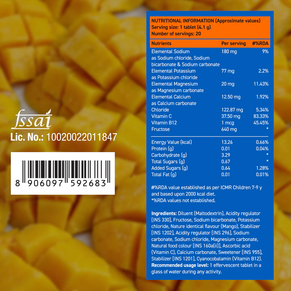 Reload - Low Sugar Instant Hydration Drink - Mango - Image 9