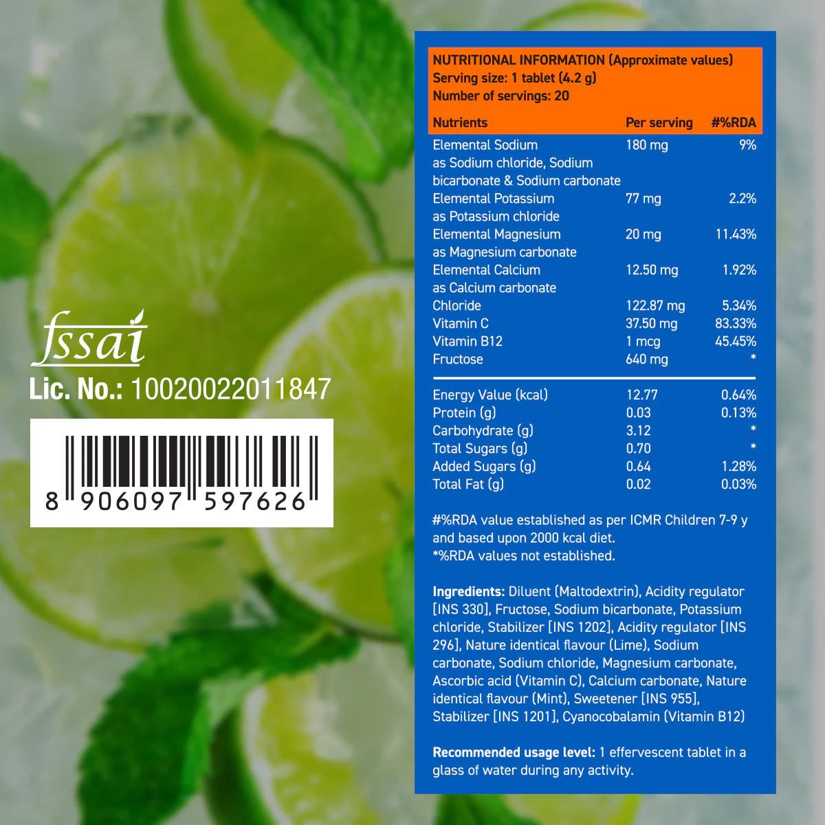 Reload Low Sugar Instant Hydration Drink - Mojito - Image 9
