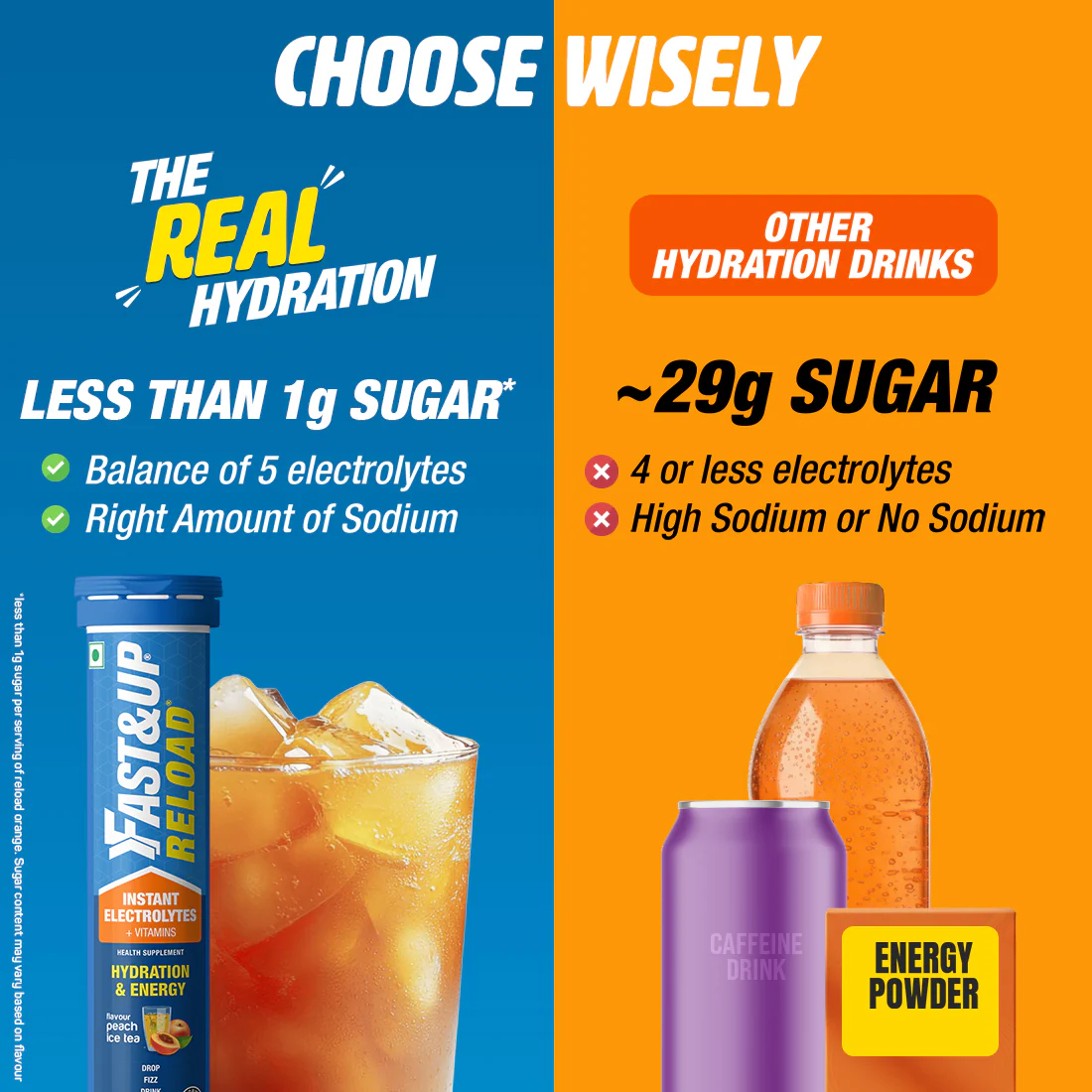 Reload - Low Sugar Instant Hydration Drink - Peach Iced Tea - Image 3