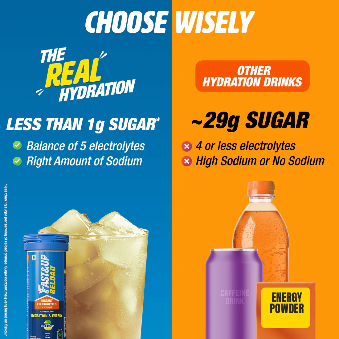 Reload Low Sugar Instant Hydration Drink - Lime & Lemon - Image 3