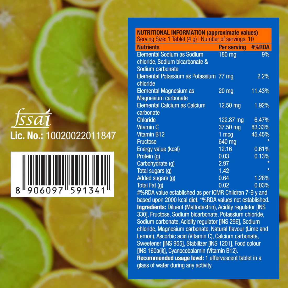 Reload Low Sugar Instant Hydration Drink - Lime & Lemon - Image 9