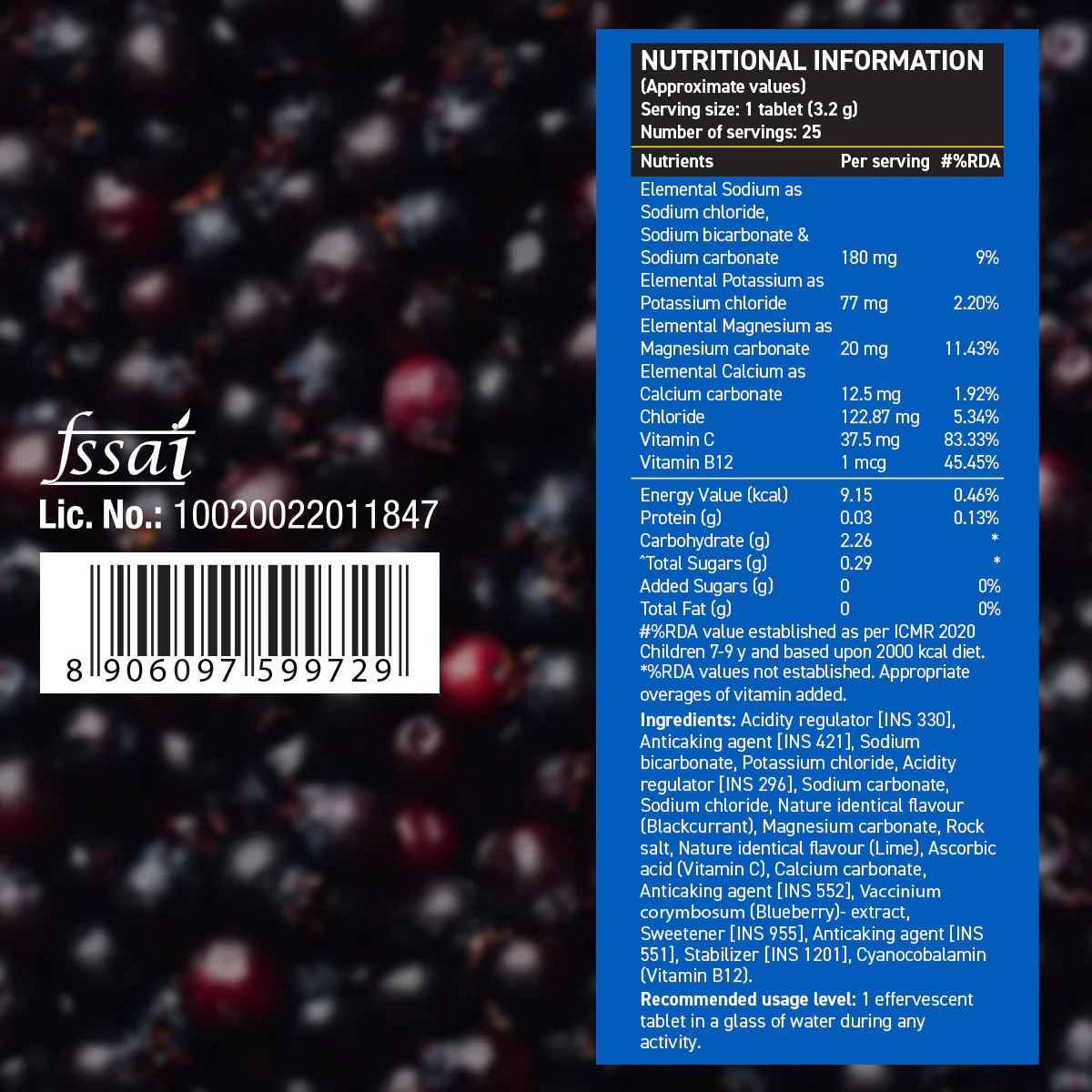 Reload Zero Sugar Instant Hydration Drink - Ice Currant - Image 11
