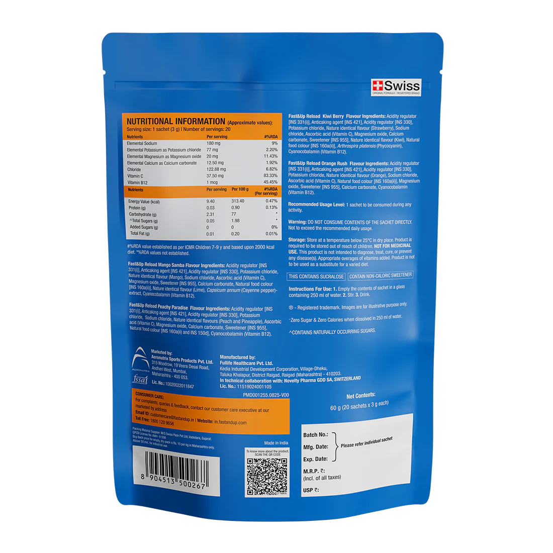 Reload Zero Sugar Instant Hydration Sticks - Assorted - Image 10