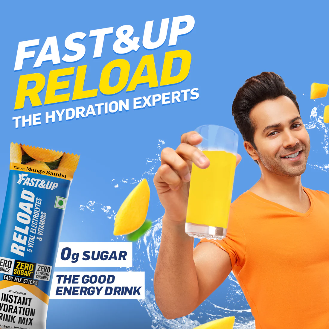 Reload Zero Sugar Instant Hydration Sticks- Mango Samba - Image 3