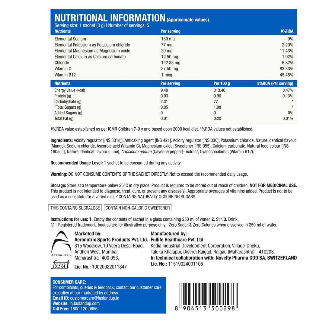 Reload Zero Sugar Instant Hydration Sticks- Mango Samba - Image 6