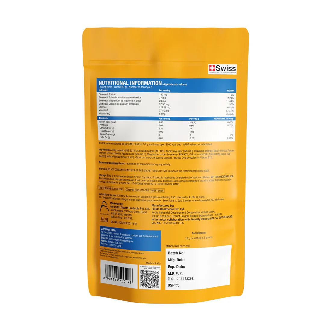 Reload Zero Sugar Instant Hydration Sticks- Mango Samba - Image 7