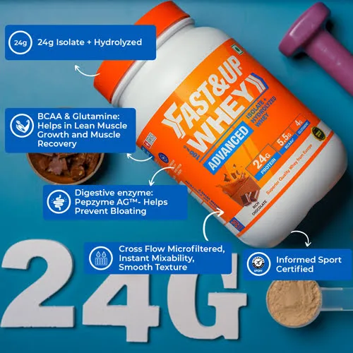 Fast&Up Whey Advanced - Isolate + Hydrolyzed Whey - Rich Chocolate - Image 3