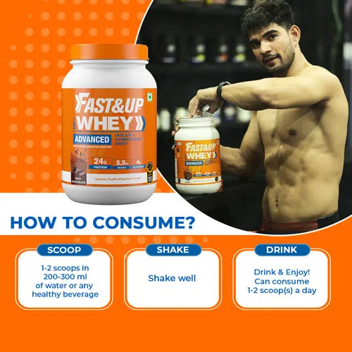 Fast&Up Whey Advanced - Isolate + Hydrolyzed Whey - Rich Chocolate - Image 5